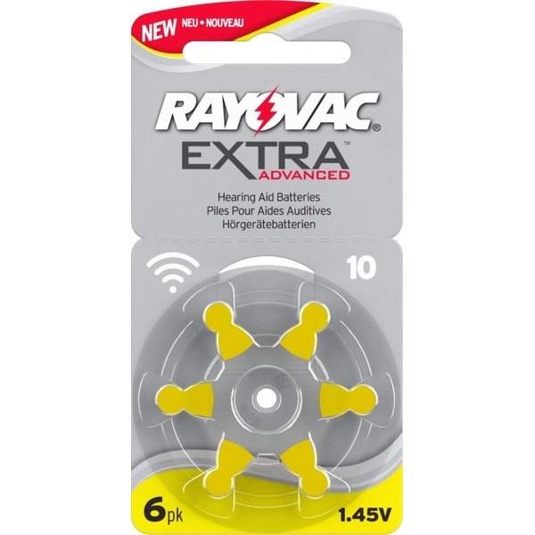 Rayovac Extra Advanced Hearing Aid Batteries Size 10 (60 Batteries)