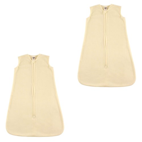 Hudson Baby Wearable Safe Cozy Warm Sleeping Bag, Cream Microfleece 2 Pack, 18-24 Months