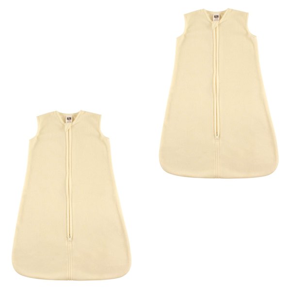 Hudson Baby Wearable Safe Cozy Warm Sleeping Bag, Cream Microfleece 2 Pack, 18-24 Months