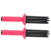 【𝐂𝐡𝐫𝐢𝐬𝐭𝐦𝐚𝐬 𝐆𝐢𝐟𝐭】 Hairstyling Tools 17 Comb Teeth 2pcs Portable Hair Curling Roll Comb Anti‑Slip Professional Round Hair Brush for Home Personal Use Travel Hair Salon