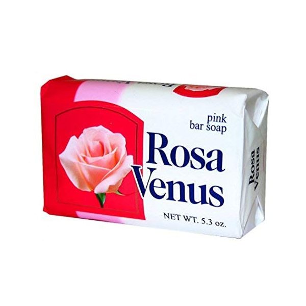 Jabon Rosa Venus Clasico 150 g / 5.29 oz Soap Bar Classic Bathing Natural Mexican smooth soothing gentle scent foaming shower and bath hand choose
