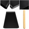 EXCEART 6 Inch Metal Cowbell With Wooden Mallet Percussion Cow Bells Noise Maker Musical Handheld Kit Drum Set Instrument Accessories Black