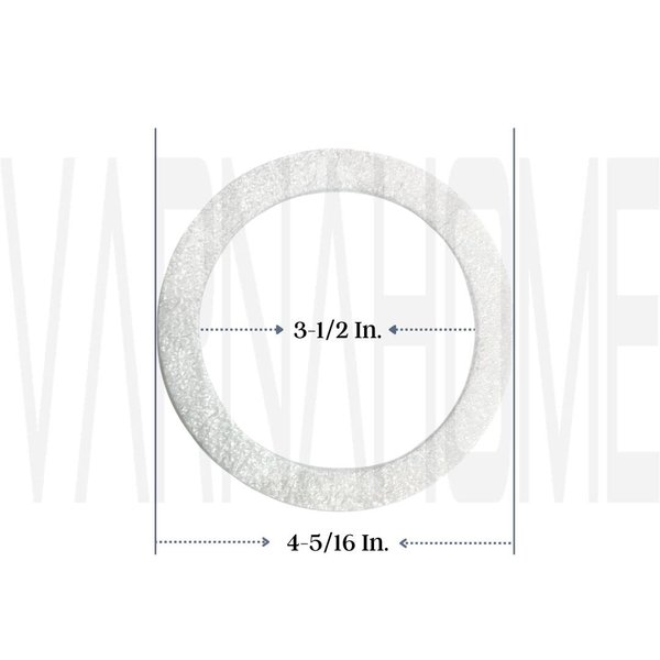 VARNAHOME O-Ring Strainer Gasket Set, 2 EPE O-Ring Gasket, 1 Rubber Seal Ring and 1 Paper Washer Fits for 3-1/2 Inch VARNAHOME Kitchen Sink Drain