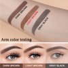 Eyebrow Stamp and Eyebrow Stencil Kit, Eyebrow Shaper for Women and Girls, Eyebrow Stamp Template for Perfect Eyebrows (LIGHT BROWN)