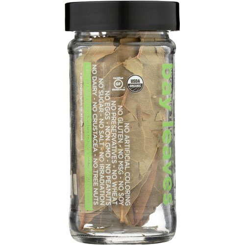 SPICELY Organic Jar Turkish Bay Leaves, 0.09 OZ