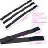 BLUPLE 3 PCS Adjustable Elastic Band for Wigs Edges Lace Melting Bands Edge laying Bands Elastic Wig Bands with Velcr, Thick Comfortable Durable (3 PCS, Black)