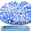 4 Pack RinseClean Spin Mop Replacement Head Spin Mop Refills Compatible with RinseClean Dual System, Microfiber Mop Easy Cleaning Floor Head Mop for Floor Cleaning RinseClean 2 Tank System