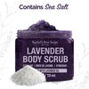 BeautyFrizz Lavender Body Scrub 24 Oz - Exfoliating Body Scrub with Sea Salt, Aloe and Shea Butter - Exfoliator Body Scrubs for Women Exfoliation - Lavender Scrub - Pack of 2