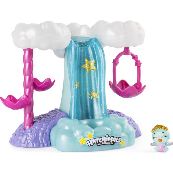 Hatchimals CollEGGtibles, Waterfall Playset with Lights and an Exclusive Season 4 CollEGGtible, for Ages 5 and Up