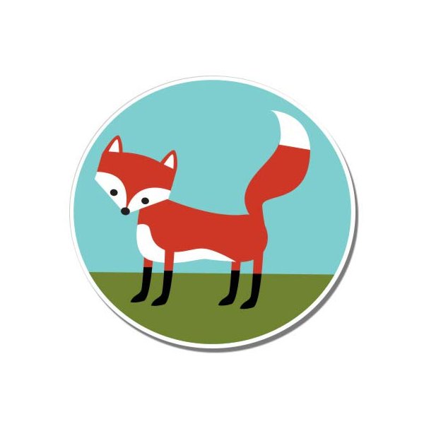 GT Graphics Cute Fox - 12" Vinyl Sticker Waterproof Decal