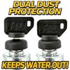 HD Switch Dual Protection Starter Ignition Key Switch Replaces Hustler 045898 Big Dog, Fits Super Z, Mini Z, Hydro Walk Behind, XR7, X-ONE, Z4, Mini FasTrak, FasTrak Sport Raptor OEM Upgrade & 2 Keys