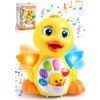 JOYIN Baby Toys Duck, Infant Musical Toys 6+ Months, Tummy Time Toys with Music & Lights, Light Up Learning Toys, Dancing Crawling Baby Toy, Baby Easter Basket Stuffers Gifts