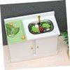 HONMEET Doll House Kitchen Sink Miniature Cabinet Scale Dollhouse Furniture for Kitchen Bathroom Decor Miniature Accessory for Dollhouse Interiors