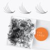 Eyesy Lash 500 Camellia Lash Extensions | 5D 0.07 Size 8-10-12mm Curl D | American Volume Lash Multiple Lengths Eyesy Eyelash Extension Pestanas Pelo A Pelo Create Depth, Textured, Layered Effect