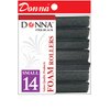 DONNA Foam Rollers Foam Hair Rollers Hair Curlers Hair Clips for Hairdressing Styling Heatless Hair Curler (5/8"(D) SMALL)