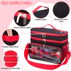Tesuko Carrying Case Compatible with Toniebox Starter Set, Double Layer Storage Bag for Tonies Figures Characters, Portable Travel Organizer Case with Shoulder Strap for Tonies Box Headphones (Black)