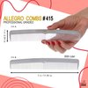 Allegro Combs #415 Combs for Women, 7 Inches Combs for Men, Parting Comb, Hair Comb, Comb for Men 6 Count (Gray)