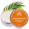 Steezee Clever Clay - Natural Finish Styling Hair Clay for Men - All Hair Types - Reworkable All Day Hold- Cruelty Free- Paraben & Sulphate Free, 3.4 oz