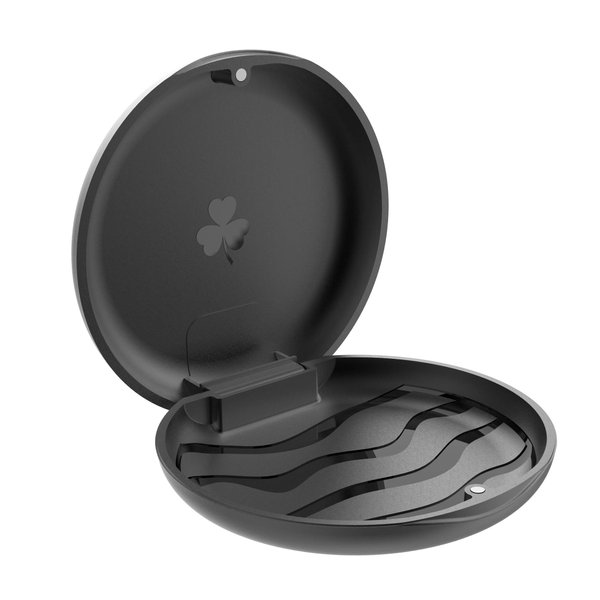ZIZNBA Retainer Cases,Solid Orthodontic Retainer Case (Black)
