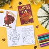 Sayglossy 60 Sets Thanksgiving Coloring Books Bulk with Stickers Thanksgiving Turkey Coloring Books Harvest Turkey Theme Party Favors Color Your Own Crafts Fall Thanksgiving Activity Gifts Supplies