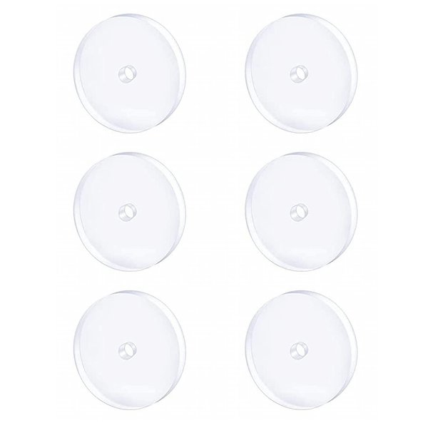 Bloomfall 7MM 6PCS Clear Piercing Disc For Piercing Bump,Pressure Silicone Earrings For Keloids Healing Pads Belly Button Piercing Kit