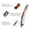 Jayongnee clip Tortoise Shell Hair Barrettes for Women Ladies,Elegant French Design Barrettes Tortoise Shell Automatic Hair Clip for Medium and Thick Hair, barrettes for thick hair