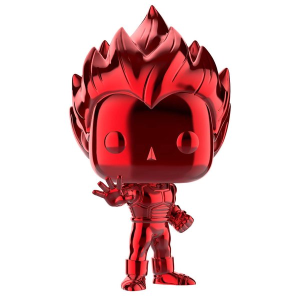 Funko POP! Animation: Dragon Ball Z - Super Saiyan Vegeta (Red Chrome) #154 - 2019 SDCC Shared Exclusive