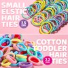 YGDZ Baby Hair Ties, Elastic Hair Ties for Toddler, 300PCS Rubber Bands for Hair, 150PCS Small Hair Ties, 100PCS Kids Hair Bands for Thin Hair, 20PCS Baby Hair Bow, Hair Accessories for Girls, Baby