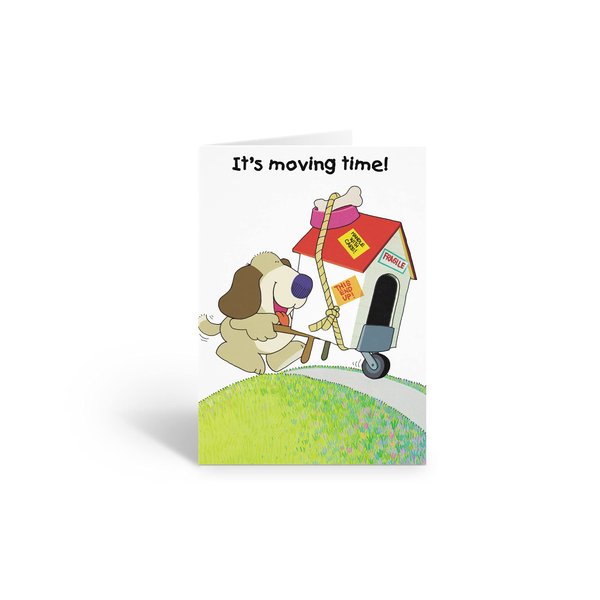 Funny New Address Card Pack - 18 Cards and 19 Envelopes