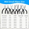 Jewelry Pliers Set,NOEAIKE 7-Pack Jewelry Supplies Making Tools Pliers Wire Cutters,Needle Nose,Bent Nose,Long Nose,Round Nose,Diagonal,Linesman for Jewelry Making, Beading/Craft/Bracelet Making