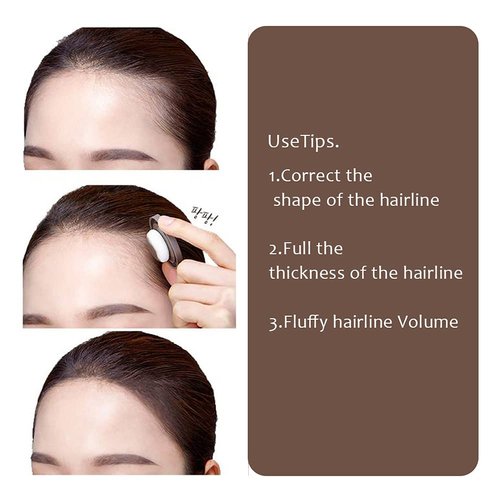 Hairline Powder (Medium Brown) - Instantly Cover Gray Roots, Hair Touch-Up, Hair Color Shadow for Thin Hair