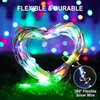JMEXSUSS 2 Pack Solar Christmas Lights Outdoor Waterproof, Total 66FT 200 LED Multicolor Solar Fairy Lights, 8 Modes Solar String Lights for Outside
