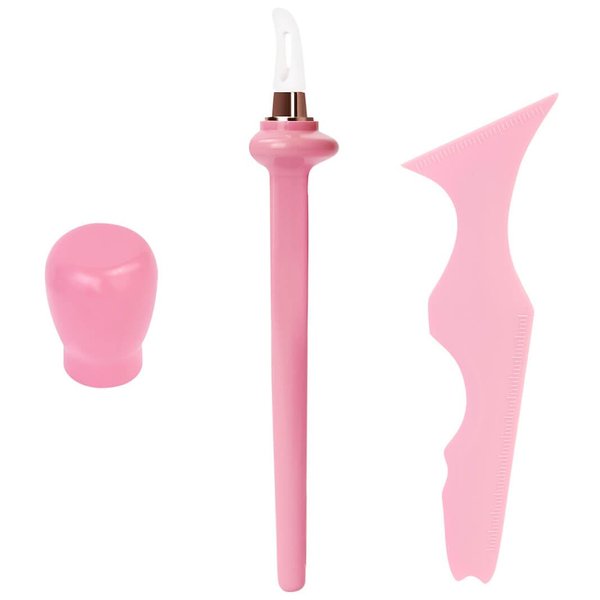 IMMER LIEBEN Create Perfect Winged Eyeliner Tool Eye Stencils Eye Liners Tool Applicator Makeup Tools Eyeliner Stamp Easy to Use for All People, Beginners, Eyeliner, Eye Shadow, Face Pink