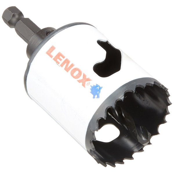 Lenox Tools Bi-Metal Speed Slot Arbored Hole Saw with T3 Technology, 1-5/8"