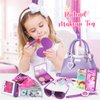 Shemira Play Purse for Little Girls, Princess Pretend Play Girl Toys for 3 4 5 6 Years Old,Birthday Gifts for Girls Age 3-5 4-6, Easter Gifts for Girls, Easter Basket Stuffers for Toddlers Girls