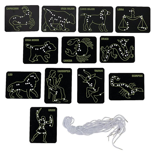 Lacing Constellation Cards - 24 Pieces - Educational and Learning Activities for Kids