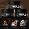 Bossman MUDstache Unscented Mustache Wax - 3 Pack – No Pull - Spreads Easy for a Strong Non-Tacky 24 hr Hold - Tame, Train and Style - Moustache Wax for Men (1oz)