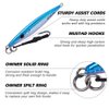 Goture Fishing Jig 80-200g with Assist Hook, Vetical Jig Saltwater, Speed Fast Jigging Spoon Lure, Deep Sea Fishing Lures for Tuna, Kingfish, Bluefin, Yellowfin, Snappers, Groupers, Striper, Salmon