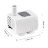 Driew 3W DC 3.5-8V USB Water Pump with Power Cord, Solar Mini Submersible,Brushless,Waterproof (USB Water Pump White)