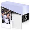 200 Card Sleeves for Trading Cards, 3"x4" Baseball Card Protectors Hard Plastic, 35pt Card Holders for Baseball Cards, Football Cards (100 Hard Sleeves + 100 Clear Sleeves)