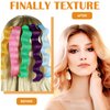 Yilloog 60 Pieces Spiral Curlers Styling Kit 2 Styles No Heat Hair Wave Heatless Curler Silicone Hair Curlers with 2 Pieces Hooks and Bags for Women Girl's Long and Short Medium Hair(17.7 Inch)