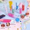 JCOOS Lip Glam Oil Making Kit, Lip Oil Lip Gloss Base Diy Lip Gloss Kit Fun Lip Gloss Make Your Own Lip Gloss Kit Beginner, Pink