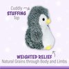 Warm Pals - Peppy Penguin - 1.5lbs - Cozy Microwavable Lavender Scented Plush Toys - Heated Stuffed Animal - Heatable Coolable Bedtime Comfort Plushie