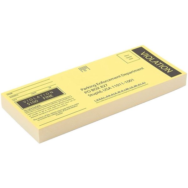 BLUE PANDA 100-Sheet Fake Parking Tickets - Ticket Prank Gag Gifts Great for Pranks Party Favors 6 x 2.5 Inches