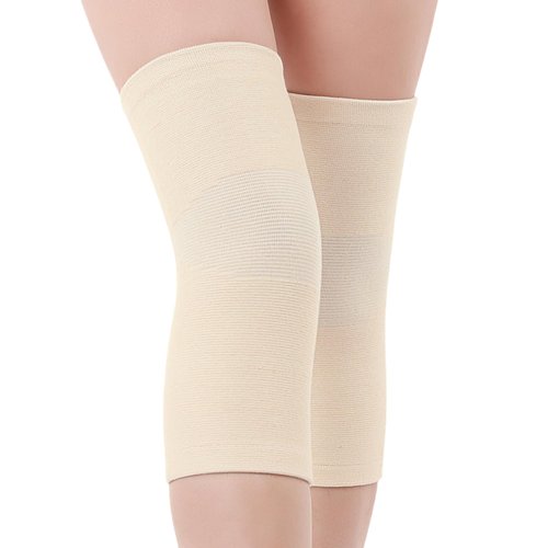 1 Pair Cotton Knee Compression Sleeves Knee Support for Joint Pain Arthritis Pain Relief, Elastic Knee Brace for Sports, Fits Men Women