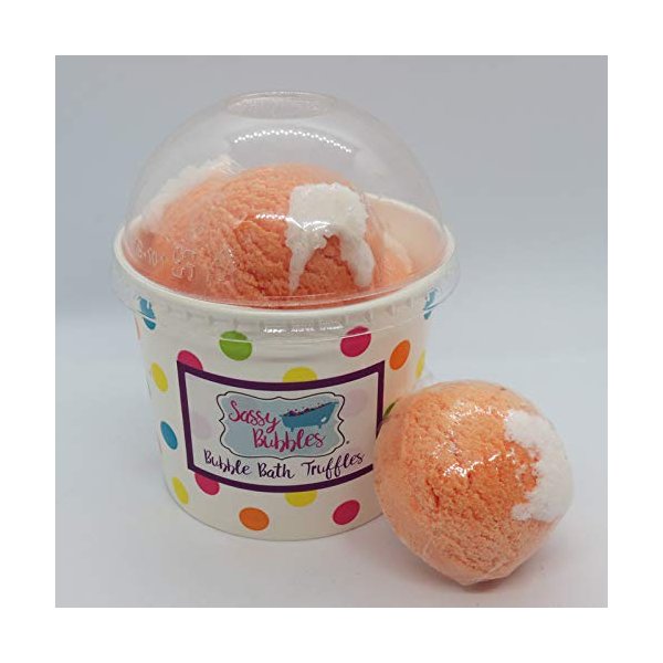 Georgia Peach Bubble Bath Truffles, 5 pack by Sassy Bubbles
