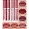 CCbeauty Matte Liquid Lipstick Set 6 Colors Velvet Smooth Lip Stick Waterproof Long Lasting Pigmented Non-Stick Cup Not Fade Pink Lip Makeup Mothers Valentine's Day Gift Sets for Her Women