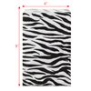 Ikee Design 200 Pcs of 6" X 9" W Flat Plain Paper or Patterned Bags for Candy, Cookies, Merchandise, Party favors, Gift bags, Small Paper Bags with Zebra Animal Print