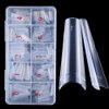 Coffin Acrylic Nails-Clear Fake Nail Coffin Shape Long Half Cover Nails Coffin Shaped Ballerina Nails Tips,DIY Nail Salon Art 10 Size 500PCS with Box (Clear)…