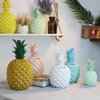 WAIT FLY 5.5 x 9.5 Inch Elegant Pineapple Shape Resin Piggy Bank Coin Bank Money Bank Home Decoration, White